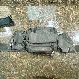 Black Utility Waist Bag/ Fanny pack